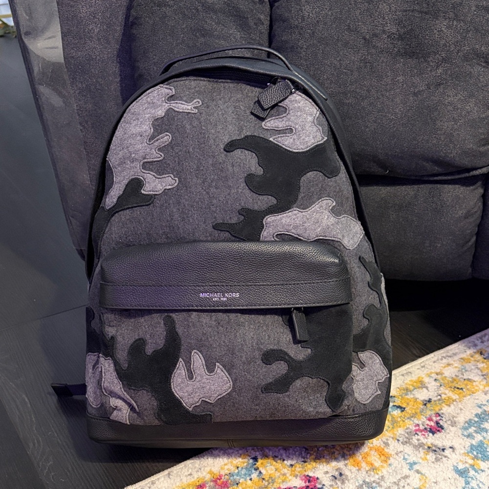 Michael Kors Camouflage Gray and Black Men's Backpack